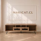 Rack Paris MDF y Metal dos gavetas 150cm - TV Living Dormitorio - Miniatura 1