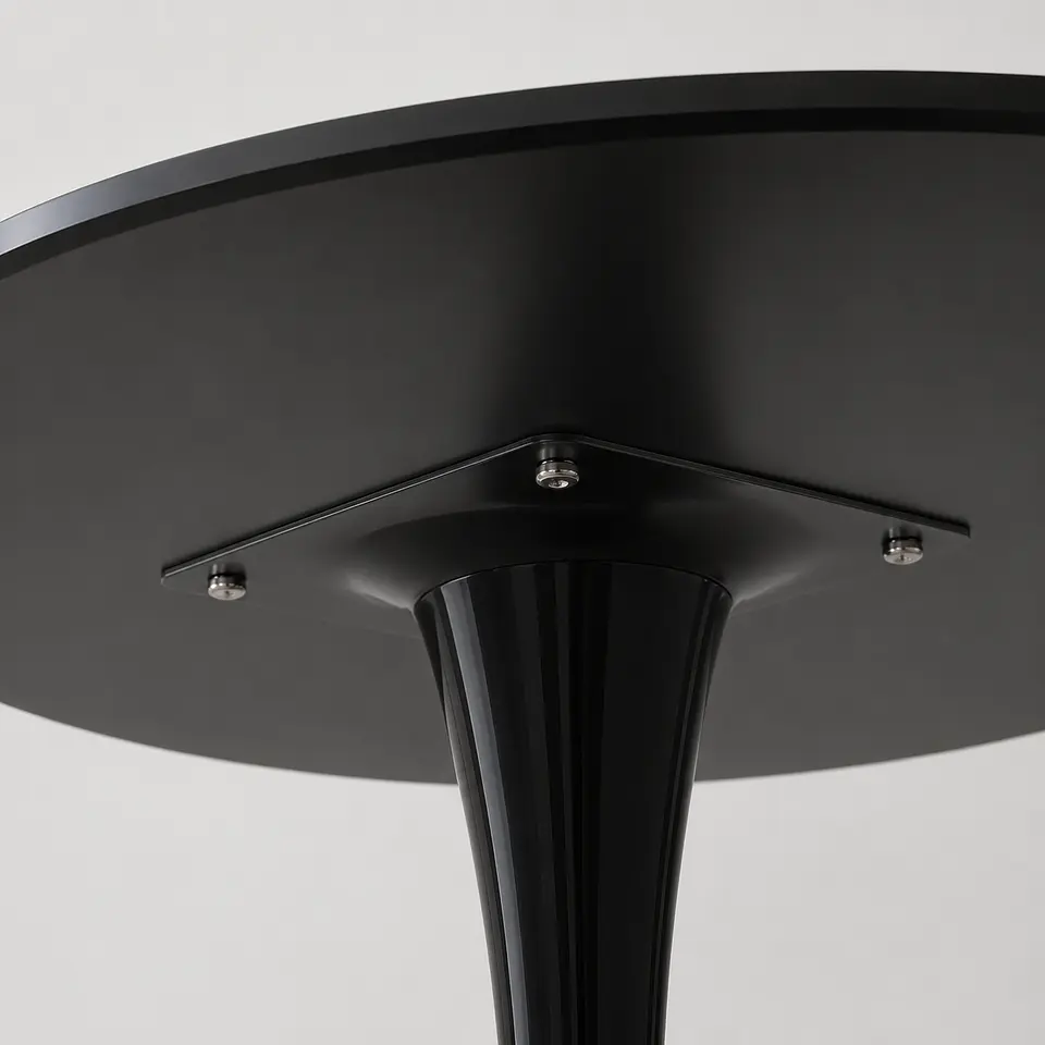 Mesa Tulip Bar Brisa MDF Metal Negro 70cm- Terraza Restaurante Eventos 2
