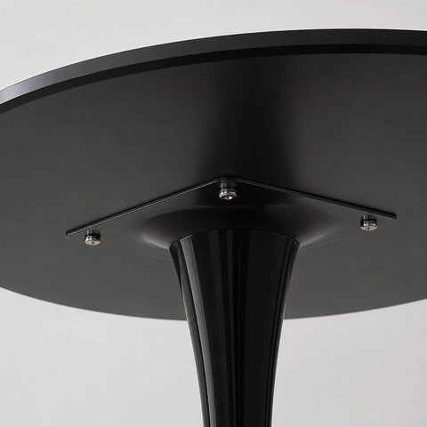Mesa Tulip Bar Brisa 2.0 MDF Metal Negro 60cm- Terraza Restaurante Eventos