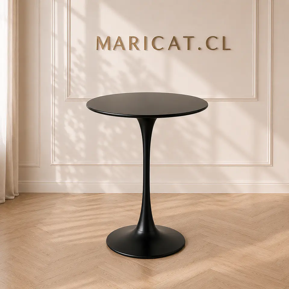 Mesa Tulip Bar Brisa 2.0 MDF Metal Negro 60cm- Terraza Restaurante Eventos 1