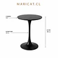 Mesa Tulip Bar Brisa 2.0 MDF Metal Negro 60cm- Terraza Restaurante Eventos - Miniatura 3
