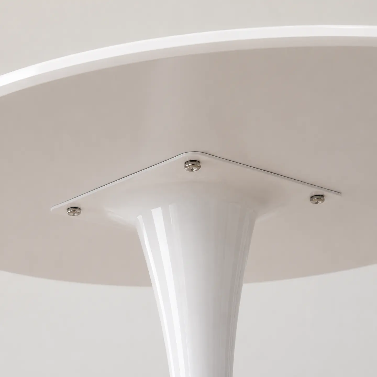 Mesa Tulip Bar Brisa MDF Metal Blanco 60cm- Terraza Restaurante Eventos 3