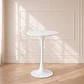 Mesa Tulip Bar Brisa MDF Metal Blanco 70cm- Terraza Restaurante Eventos - Miniatura 1