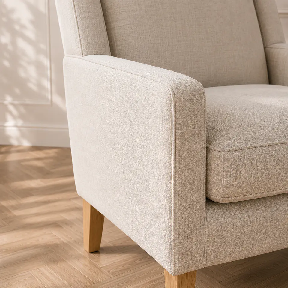 Sillón Elegance Lino Beige- Living Recepción 4