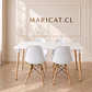 Mesa Rectangular Eames MDF + 4 Sillas Eames –comedor - Miniatura 1