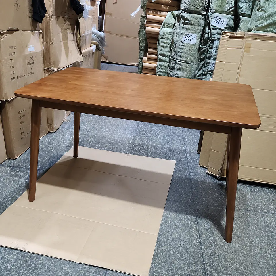 Mesa Rectangular 160x80 Vema de MDF Walnut- Comedor Restaurant Reunión Oficina 3