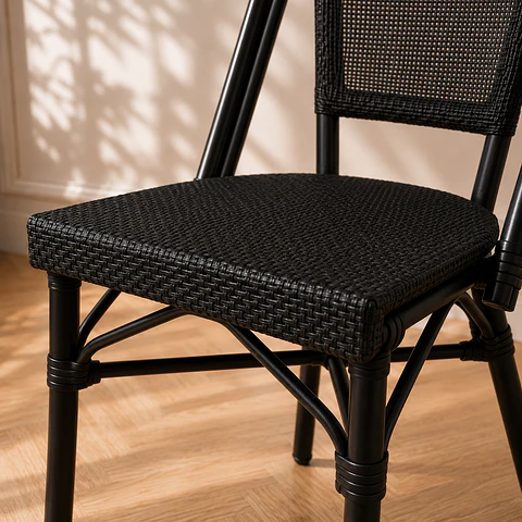 Silla Parisina Black-  Comedor terraza restaurant cafeteria