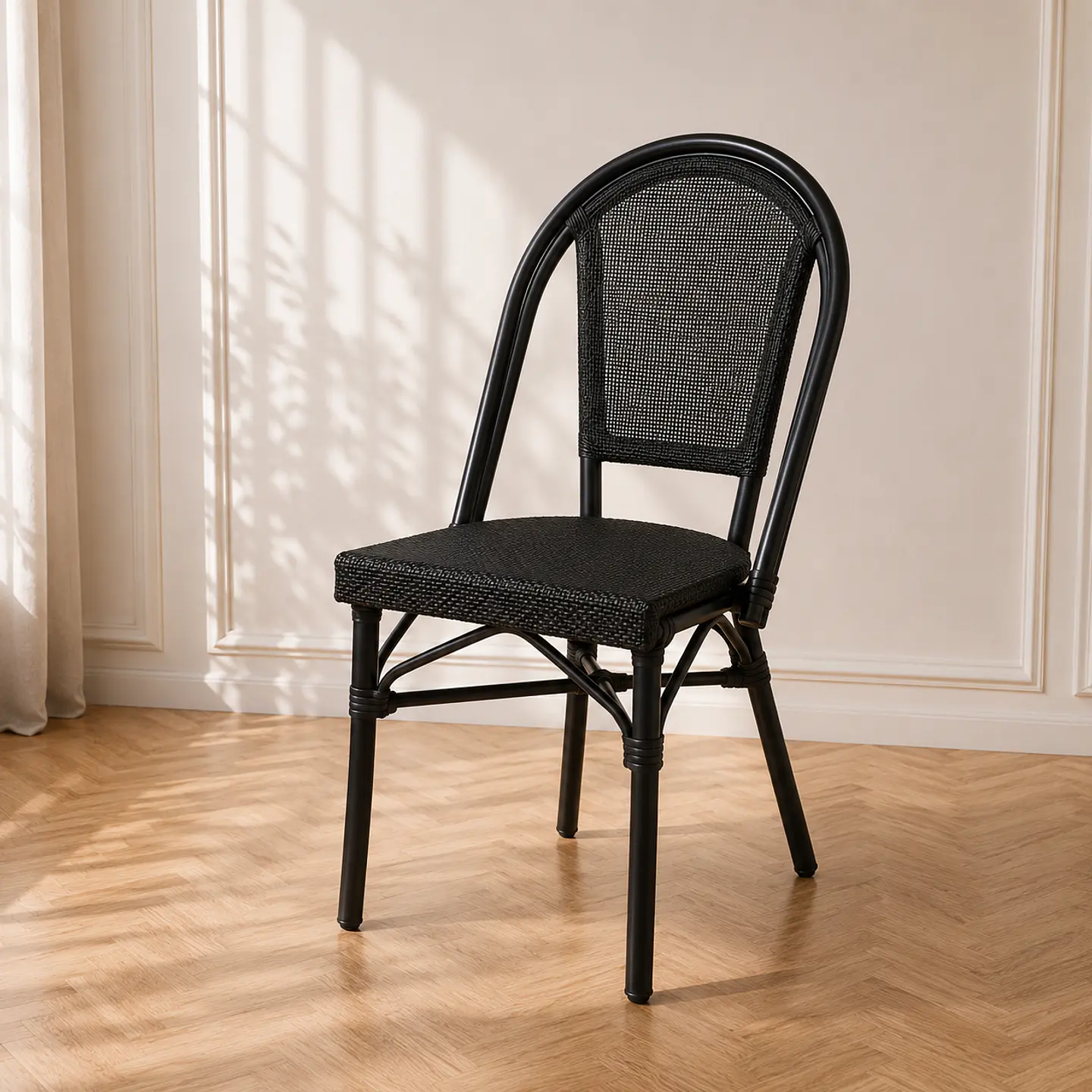 Silla Parisina Black-  Comedor terraza restaurant cafeteria 1