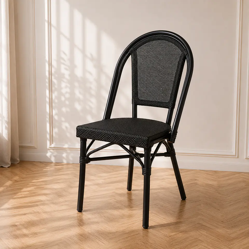 Silla Parisina Black-  Comedor terraza restaurant cafeteria 1