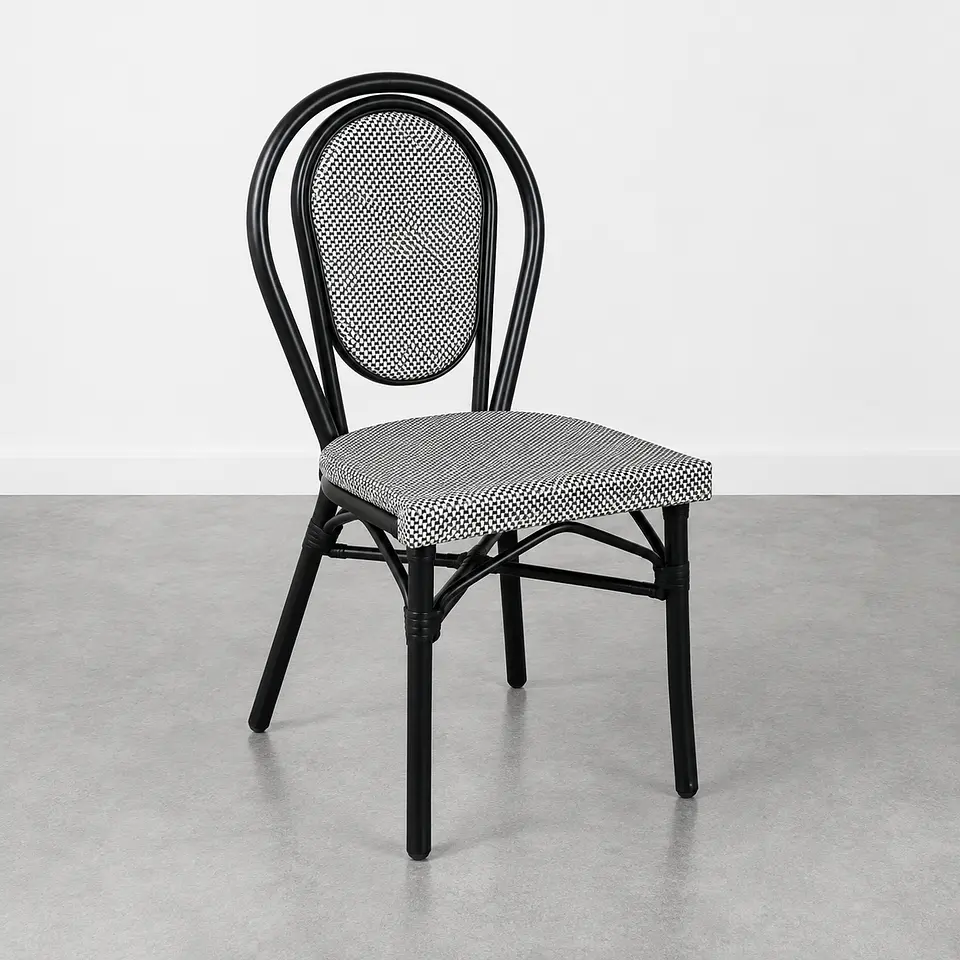 Silla Provence Parisina aluminio exterior-Comedor terraza restaurant cafeteria 1