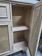 Aparador Buffet Alto Siena Rattan Madera Liviana rustica- Comedor Living Recepción - Miniatura 4
