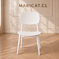 Silla Brita Polipropileno Blanco Apilable -Comedor Restaurante Terraza - Miniatura 1