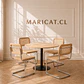 Mesa Tulip Wood Black + Silla Breuer madera y ratan- comedor  - Miniatura 1