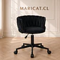 Silla Escritorio King Velvet Negro Black- Recepcion manicurista - Miniatura 1