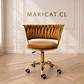Silla Queen Velvet Cruzada cafe terracota Gold-Escritorio manicurista recepcion - Miniatura 1