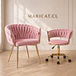 Pack de Sitial Queen velvet Rosa gold + Silla Queen velvet Rosa gold - Escritorio manicurista recepcion - Miniatura 1