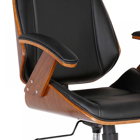 Silla Varen Ecocuero y madera-Oficina Escritorio Ejecutiva 