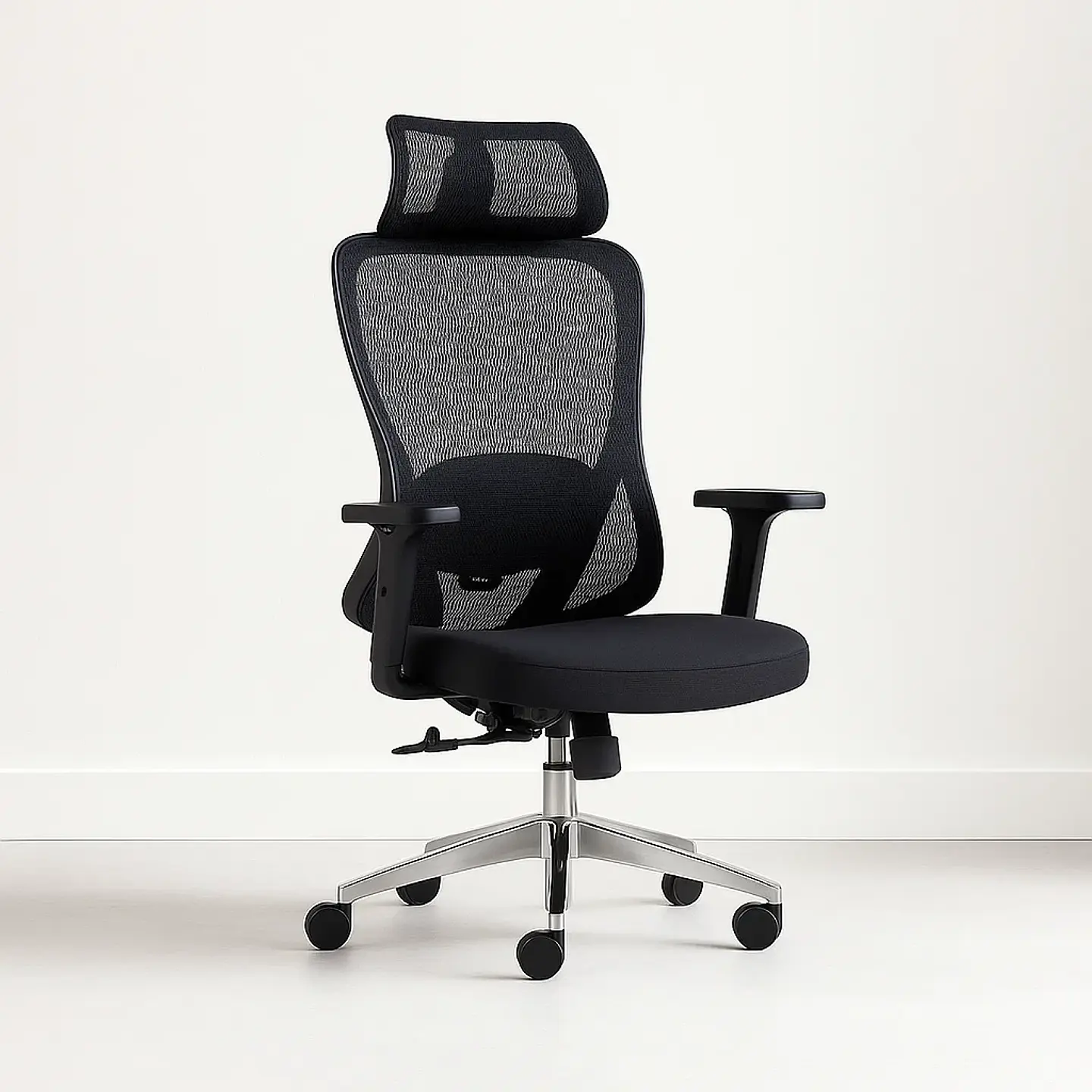 Silla Lotto Flex Ejecutiva Malla Negro Oficina Home Office Escritorio 1