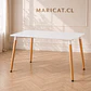 Mesa Rectangular Eames con Cubierta de MDF Biselada y Patas de Madera  130x80 - Miniatura 2