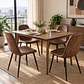 Mesa Rectangular Vema MDF + 4 Sillas Spoon Café Vintage Black - Comedor Cocina Living - Miniatura 3