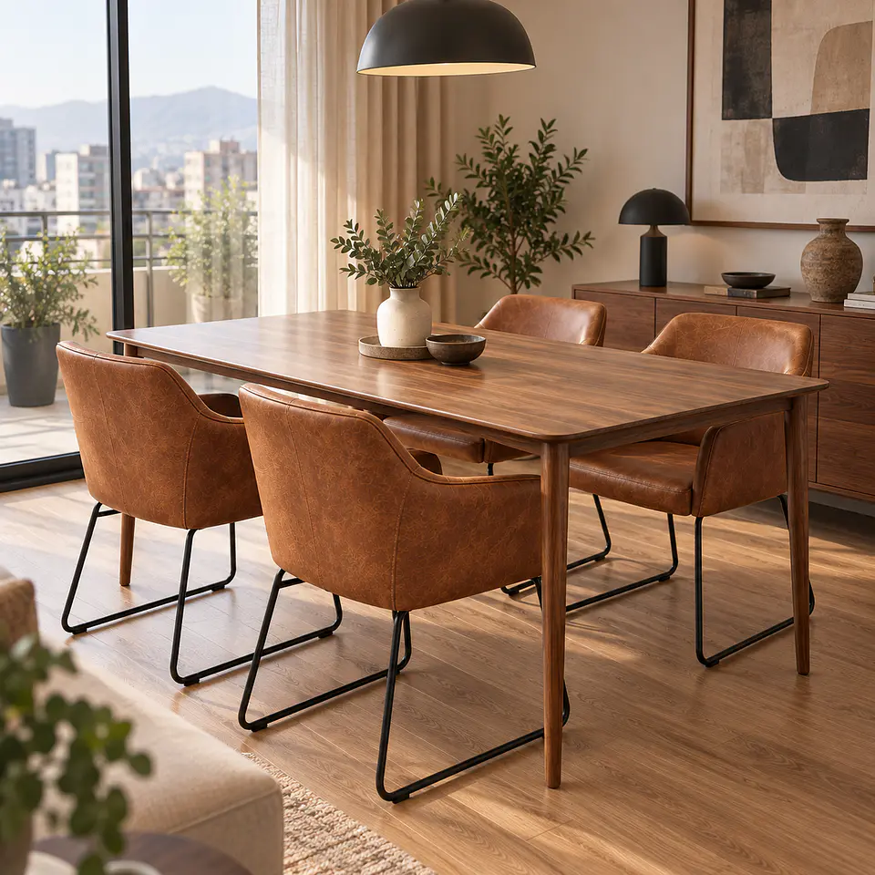 Butaca Sitial Ecocuero Café Marrón Black - Living Dormitorio Oficina 3