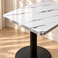 Mesa Verona Cuadrada Mármol Blanco Black - Cafetería Restaurante Cocina - Miniatura 2