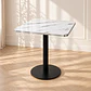 Mesa Verona Cuadrada Mármol Blanco Black - Cafetería Restaurante Cocina - Miniatura 1