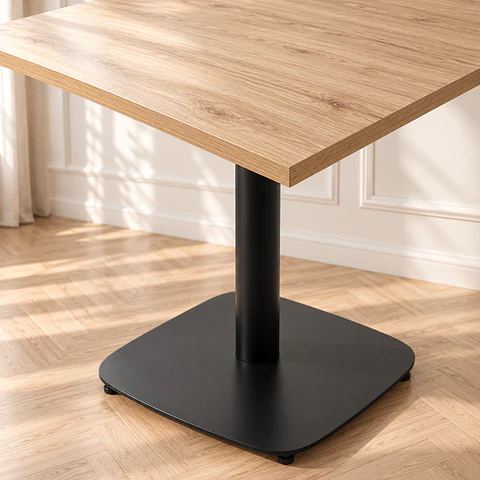 Mesa Cuadrada Maipo MDF wood Black - Cafetería Restaurante Cocina