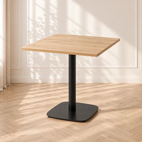 Mesa Cuadrada Maipo MDF wood Black - Cafetería Restaurante Cocina