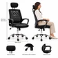 Silla Nylon Escritorio Negro- Oficina Home Office Estudio - Miniatura 4