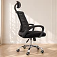 Silla Nylon Escritorio Negro- Oficina Home Office Estudio - Miniatura 2