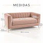 Sofá Amélie Velvet Rosa Silver- Selección Showroom  - Miniatura 2