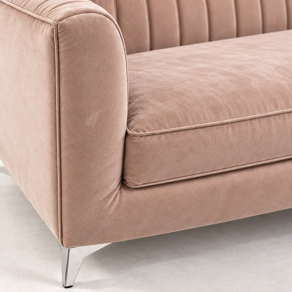 Sofá Amélie Velvet Rosa Silver- Selección Showroom  3