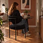Silla MK Bouclé ovejita Negro y Negro - Comedor Living Recepción - Miniatura 4