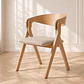 Silla Margot Lino con Apoyabrazos y Madera Natural Beige - Comedor living  - Miniatura 1