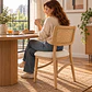 Silla Maitén Ratán Madera Natural - Comedor Cafetería Restaurante - Miniatura 2
