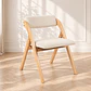 Silla Betlahem de Madera Plegable con Tapiz de Lino Acolchad - Miniatura 1