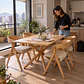 Comedor Argo Madrid Wood + Sillas Margot Chenilla - Comedor Living Departamento - Miniatura 3