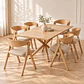 Comedor Argo Madrid Wood + Sillas Margot Chenilla - Comedor Living Departamento - Miniatura 2