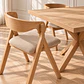 Comedor Argo Madrid Wood + Sillas Margot Chenilla - Comedor Living Departamento - Miniatura 4