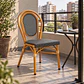Silla Parisina Rivoli Ratán Grafito Madera -Comedor terraza restaurant cafeteria - Miniatura 4