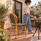 Silla Parisina Rivoli Ratán Grafito Madera -Comedor terraza restaurant cafeteria - Miniatura 5
