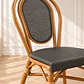 Silla Parisina Rivoli Ratán Grafito Madera -Comedor terraza restaurant cafeteria - Miniatura 2