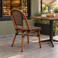 Silla Parisina Roma Ratán Madera - Terraza Cafetería Restaurante - Miniatura 4