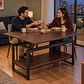 Mesa de Centro Sombra Negra con Cubierta Elevable MDF-living recepcion - Miniatura 3