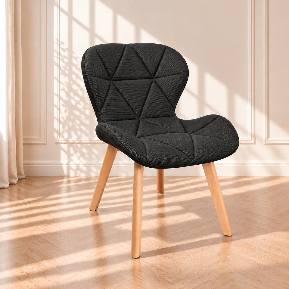 Silla Mariposa Acolchada Textil Lino - comedor 1
