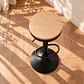 Taburete Aron Regulable Negro - Madera Y Metal - Miniatura 2