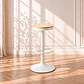 Taburete Aron Regulable Blanco - Madera Y Metal - Miniatura 1