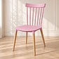 Silla Windsor Polipropileno Rosa Madera Natural - Comedor Cocina Cafetería - Miniatura 1