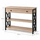 Arrimo MDF Melamina Metal con 2 Cajones - Living Recibidor Pasillo - Miniatura 5